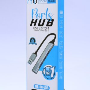 Morebyte 4-in-1 USB 3.0 Hub - High-Speed USB Port Expander